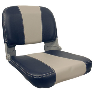 Seat Axis Stainless Steel48 Grey/Dark Blue Cushions