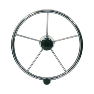 Steering Wheel 13.5 Stainless Steel & Knob