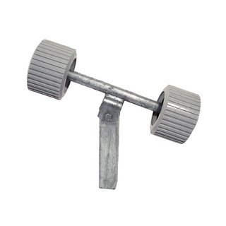 Wobble Roller Assembly Double 3x4 Grey