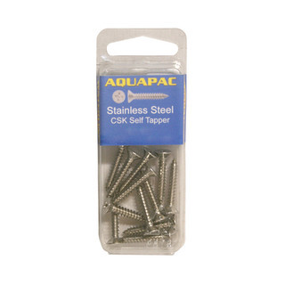 Aquapac Countersunk Tapping Screws 6G x 1 1/2 (Pack of 10)
