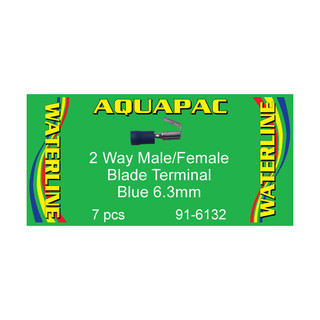 Aquapac Blue 2 Way Male/Female Terminal (Pack of 7)
