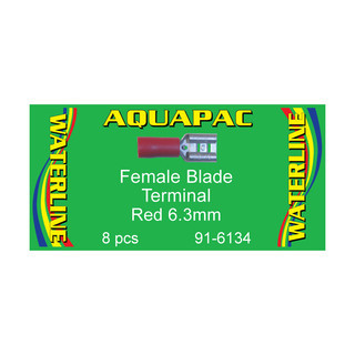 Aquapac Red Female Blade Terminal (Pack of 8)