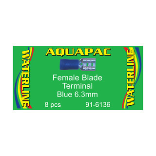 Aquapac Blue Female Blade Terminal (Pack of 8)
