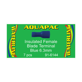 Aquapac Blue Ins. Fmale Blade Terminal (Pack of 7)