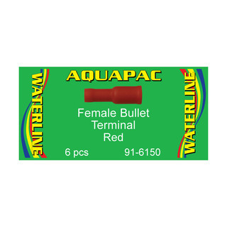 Aquapac Red Female Bullet Terminal (Pack of 6)