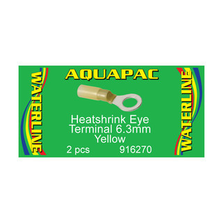 Aquapac Yellow Ring 6.3mm Heatshrink Terminals (Pack of 2)