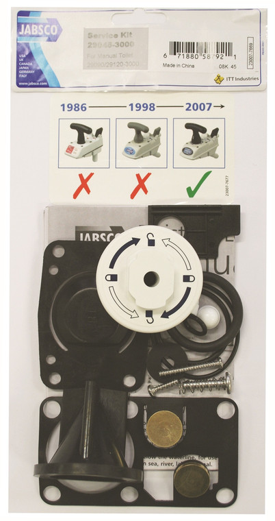 Jabsco 3000 Twist-n-Lock Manual Service Kit 2007+