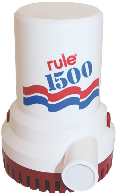 Rule 24V 1500 Marine Bilge Pump, Submersible 1500gph