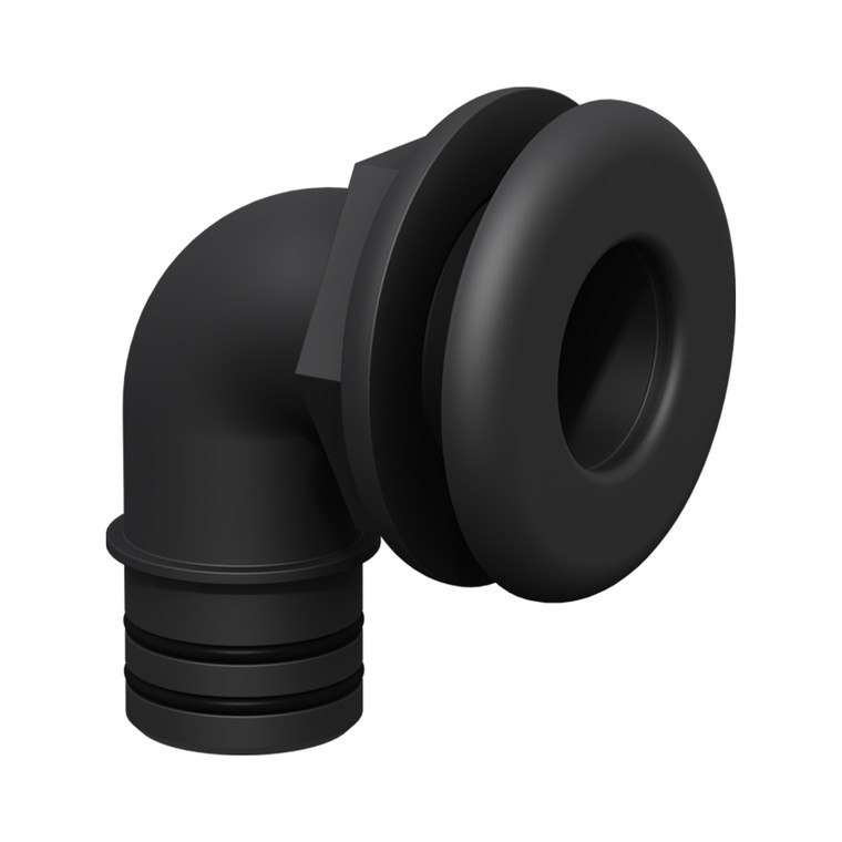 Qwik-Lok Thru-Hull Elbow 1 1/8"