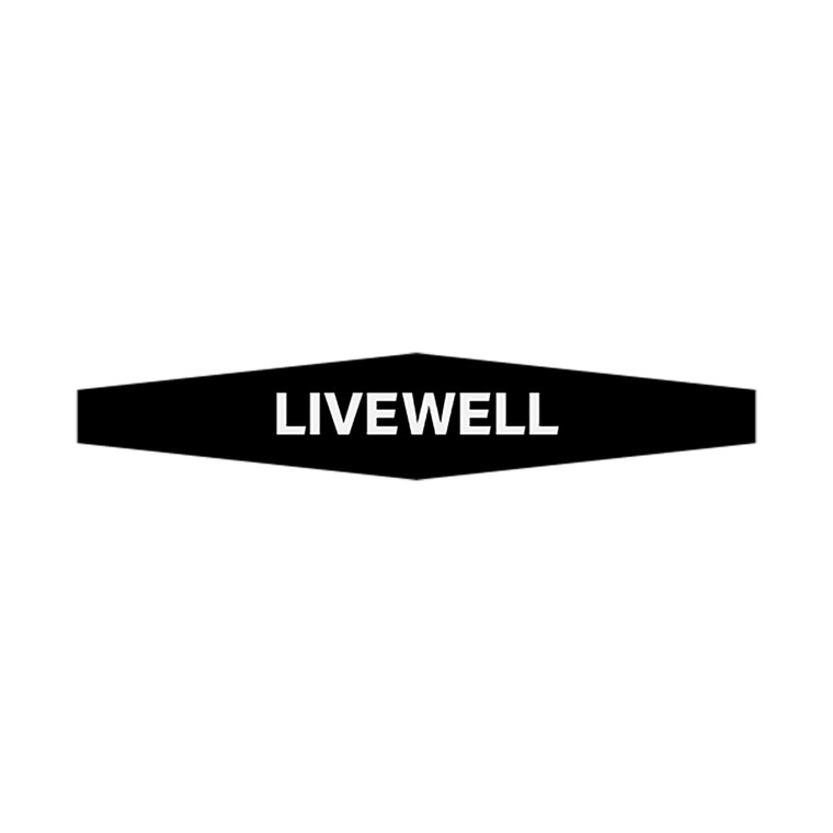 Actuator Knob Decal Black/White - Livewell