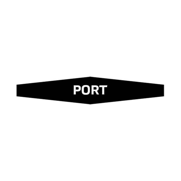 Actuator Knob Decal Black/White - Port
