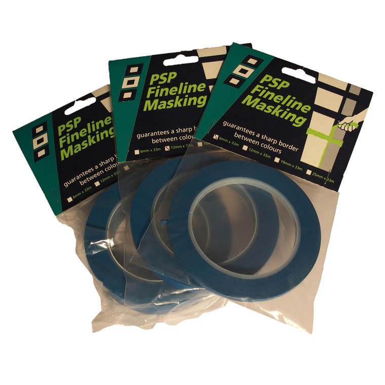Fineline Masking Tape Blue 6mm x 33m