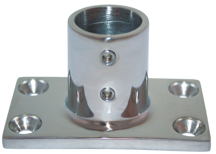 Base - Stainless Steel 90 Degree Rectangle 25mm