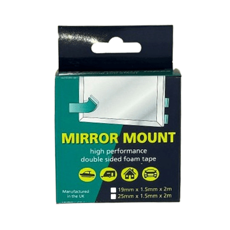Mirror Mount Tape 19mm x 1.5mm x 2m White