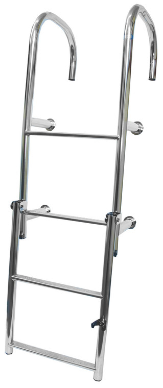 Stainless Steel 4 Rung Straight Ladder