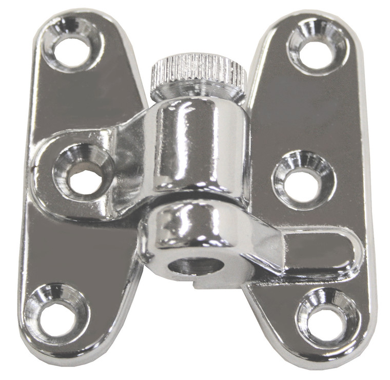Hinges Separating Chrome Plated Brass Pair