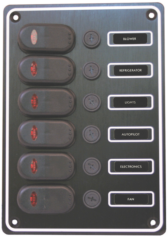 Switch Panel 6 Gang