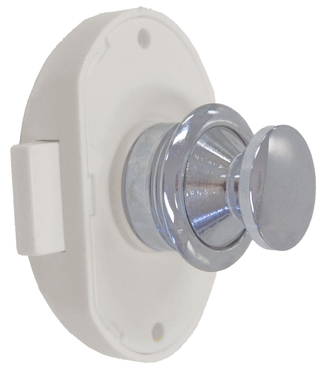 Push Button Chrome Latch 19mm