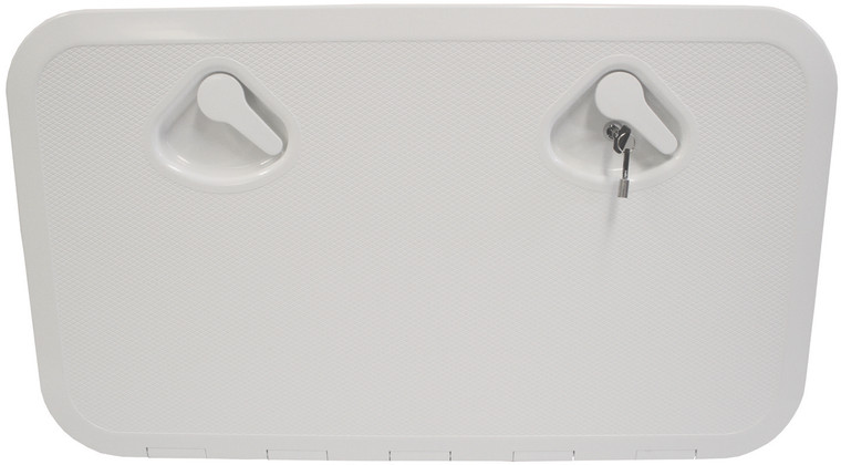 Deluxe Hatch & Lock 600mm White