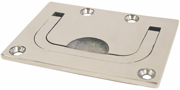 Flush Pull Heavy Duty Cast 316 Stainless Steel 75mm x 55mm