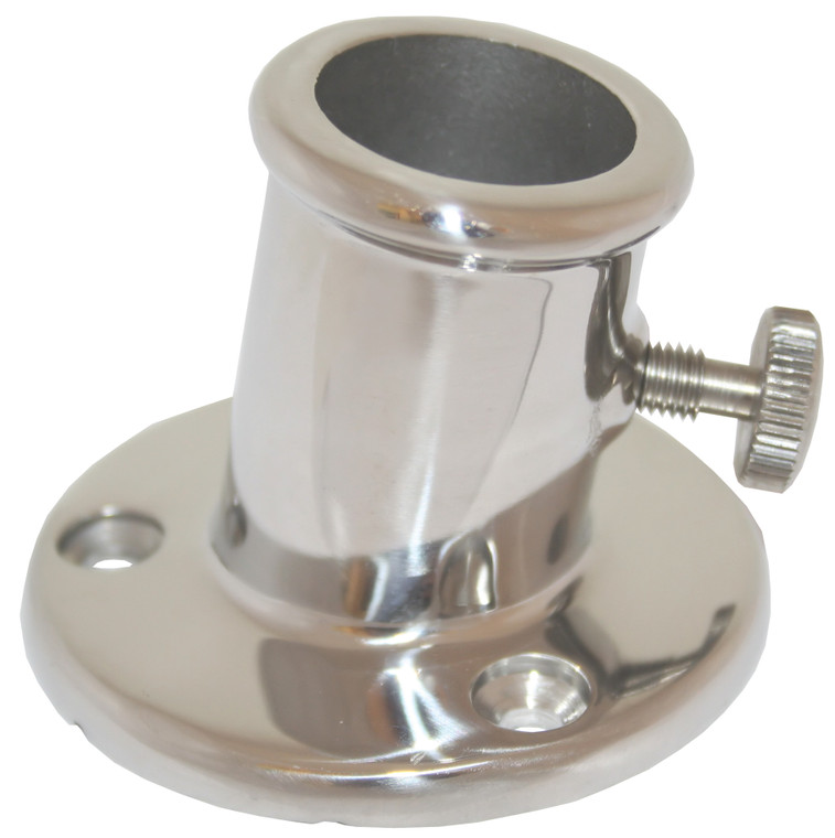 Flag Pole Socket 25mm Stainless Steel