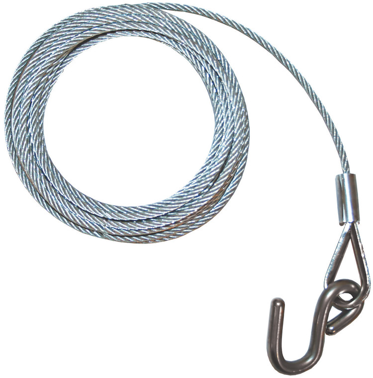 Winch Wire & Hook 5mm x 6m