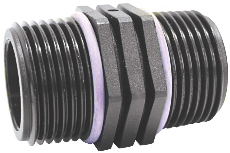 Hex Nipple Male/Male BSP 1/2"