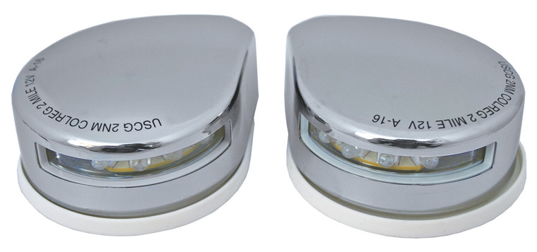 Navlight LED Port & Starboard HRZ Stainless Steel