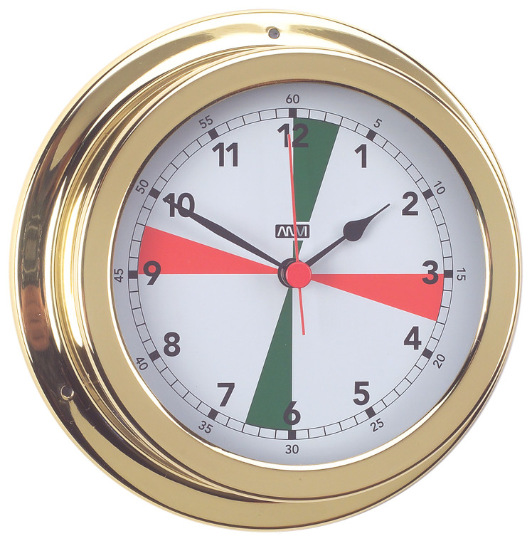 Clock RS Zone Brass 120mm