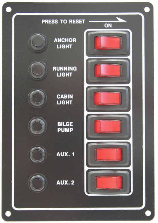 Switch Panel - Circuit Breaker 6 Switch