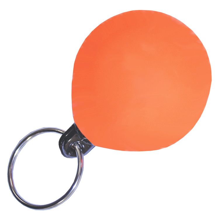 Floating Key Ring, Buoy Shape, Orange/Black