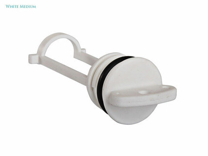 Drain Plug Only, Large, White