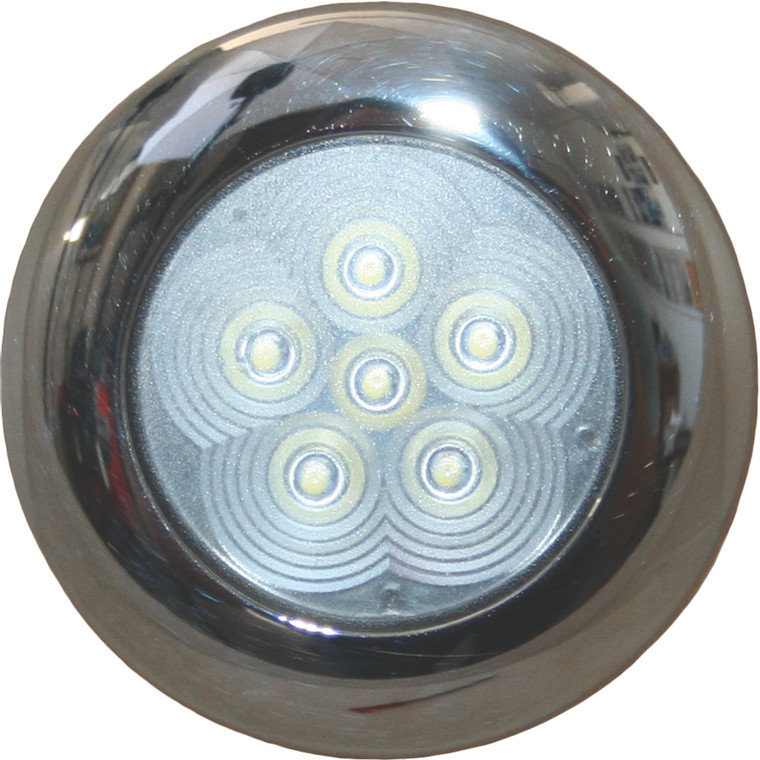 Light 6 x LED White/Stainless Steel 12-24V