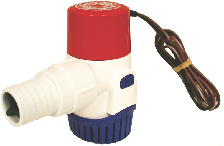 Rule Automatic Marine Bilge Pump, Submersible, 1100gph, 12V