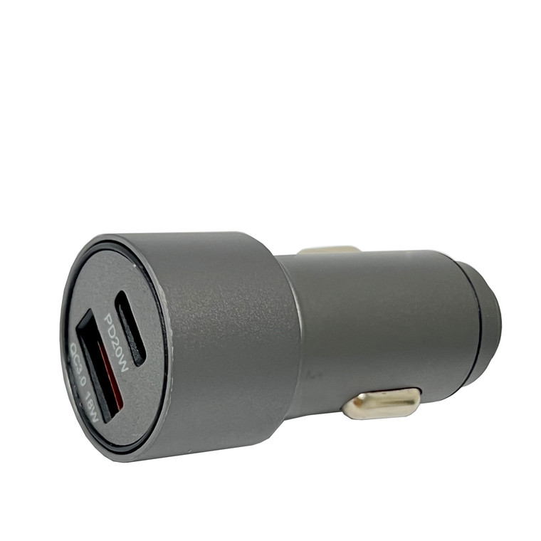 USB Dual Cigarette Charger, Type A And C