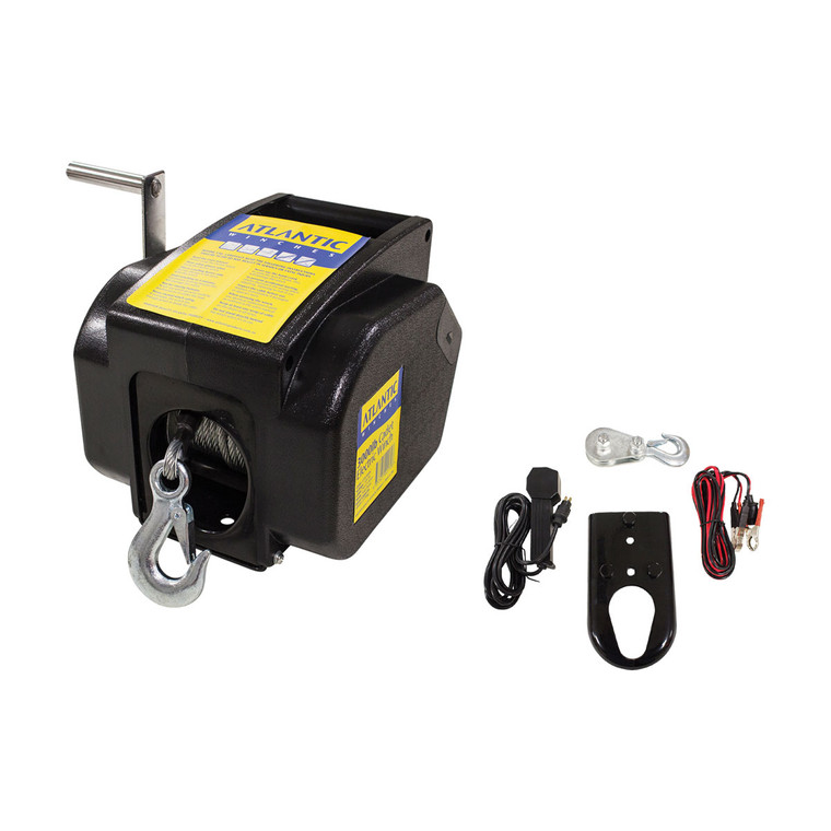 Atlantic Cadet 12V Electric Trailer Winch - 3000lb - Power-In/Out Remote - Suits Boats to 7m - 211228