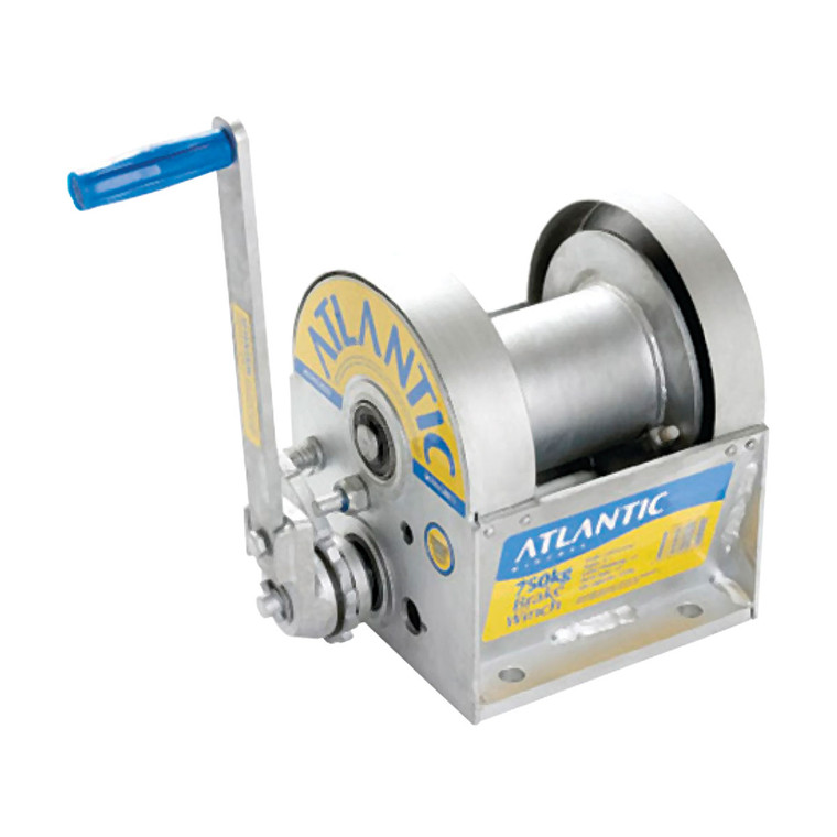 Atlantic Manual Trailer Winch - Self Actuating Brake - 211962