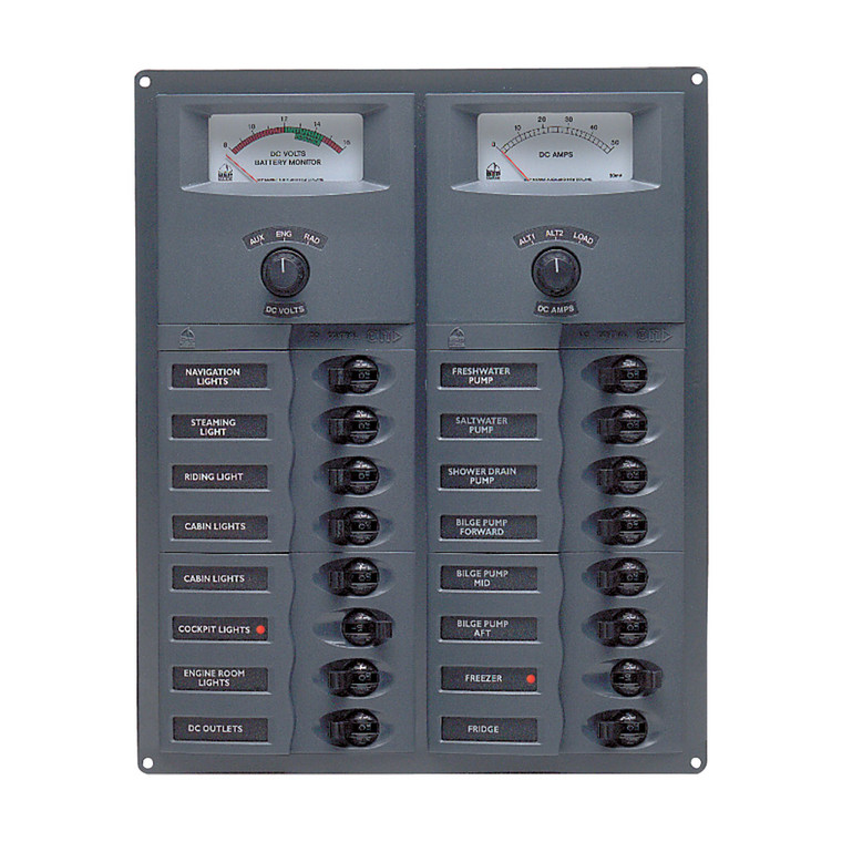 BEP Contour Circuit Breaker Panels - with Analogue Meters - 113154