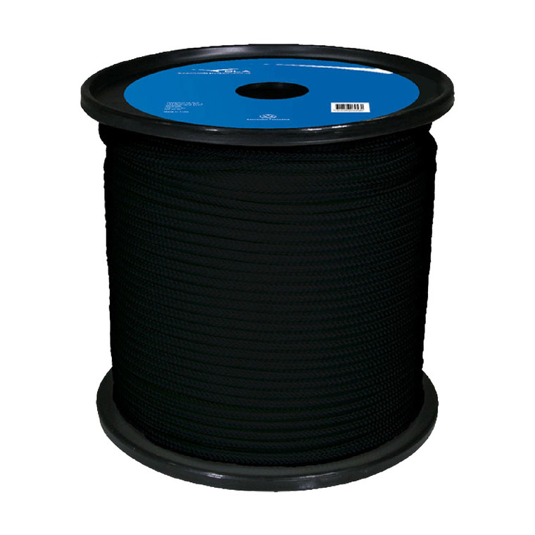 Black Plaited Polyester Venetian Blind Cord - 3mm x 100m