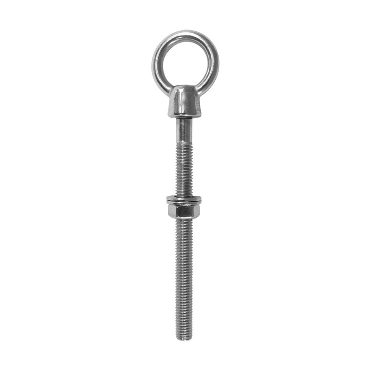 316 Stainless-Steel Collared Eye Bolt - M8 x 100mm Thread