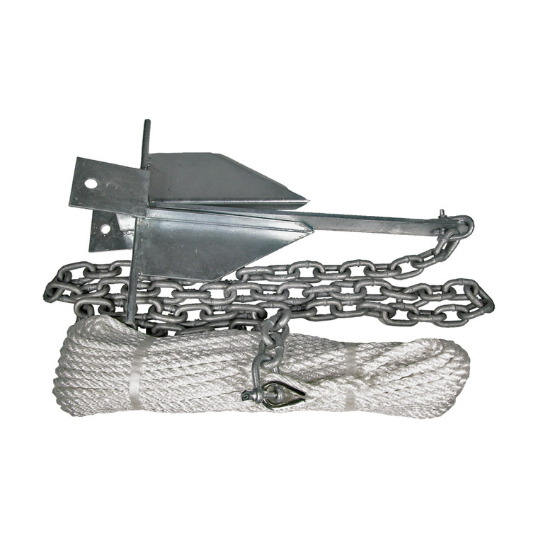 BLA Sand Anchor Kit 6lb Ð 50m x 6mm Rope, 2m x 6mm Chain