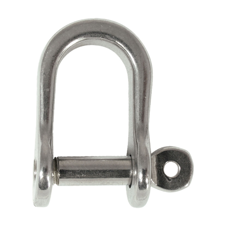 BLA Pressed Stainless Steel Standard D-Shackle - 5mm Pin