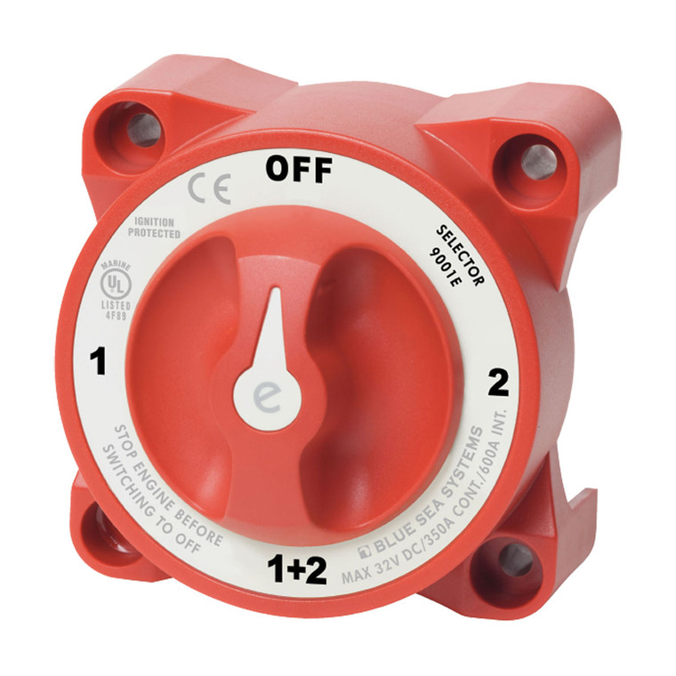 Blue Sea System E Series Battery Switch - Dual Circuit & Dual Circuit Plus - BS-9001EB