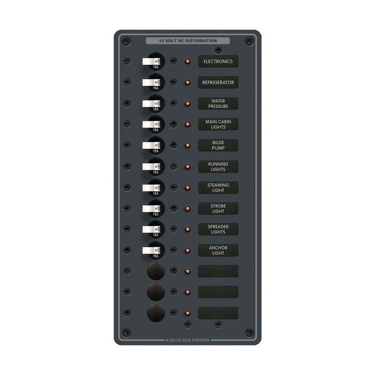 Blue Sea Systems DC Branch Circuit Breaker Panels - BS-8376B