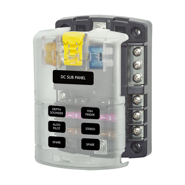 Blue Sea Systems ST Blade Common Source Fuse Blocks - BS-5025