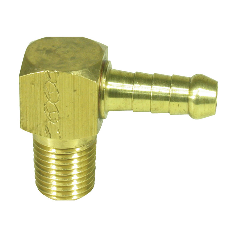 BLA 90¡ Brass Hose-Tail Elbow - 3/8" BSP x 10mm