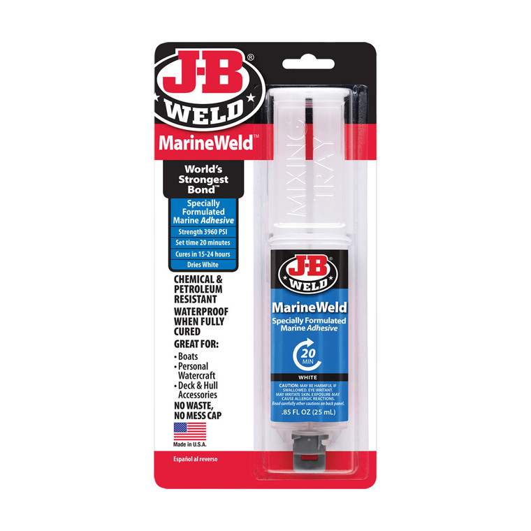 J-B Weld MarineWeld Two-Part Marine Epoxy Adhesive - 25ml Syringe