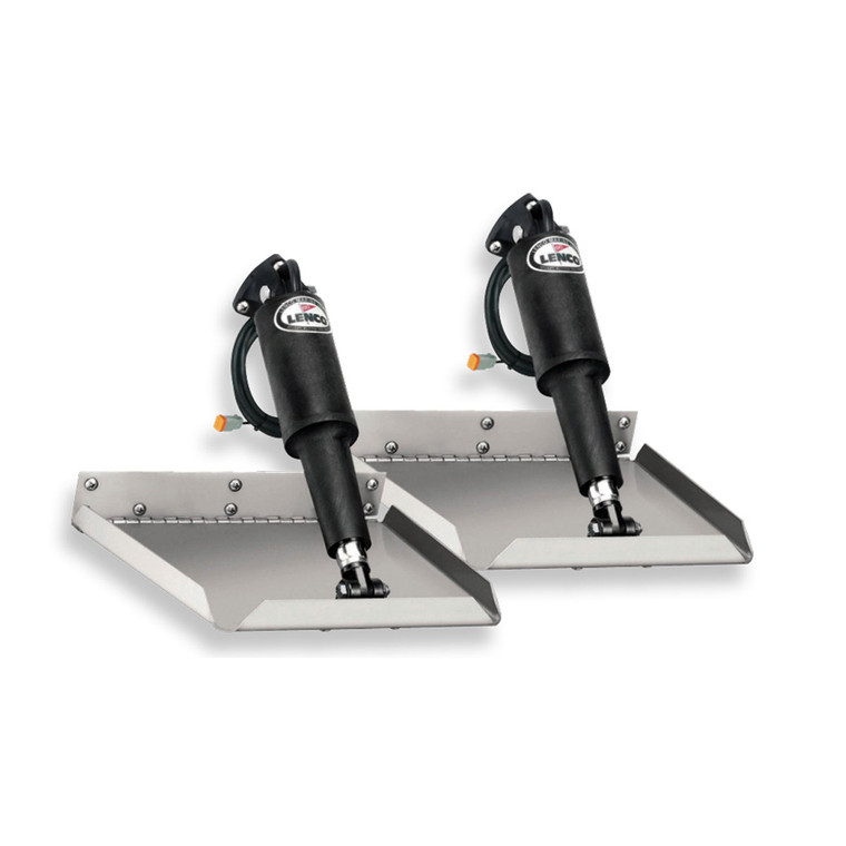 Lenco Edge Mount Trim Tab Kit - 12-Gauge Blades / 12-Volt Actuators - 312464