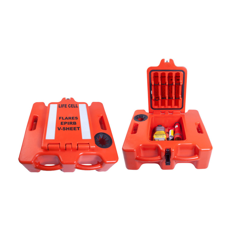 Life Cell Trawlerman Floating Safety Equipment Storage - Assists 6 People - Orange