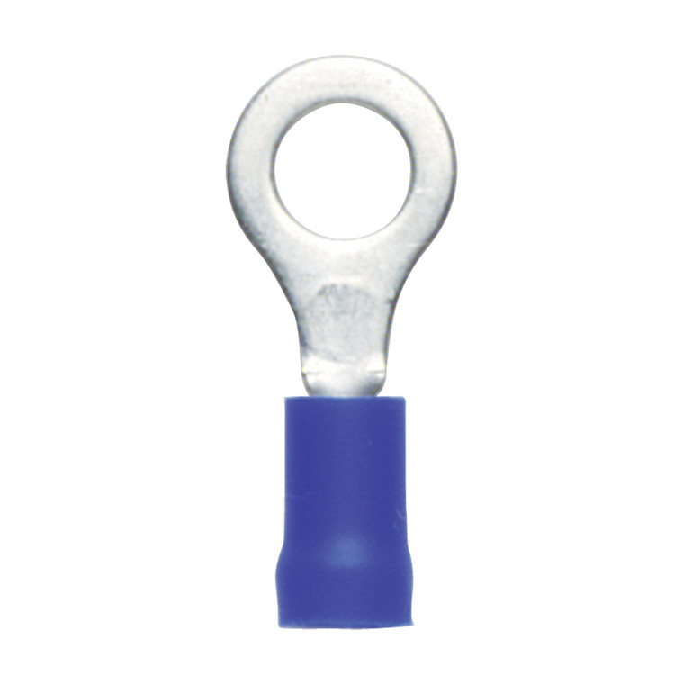 Blue Pre-Insulated Ring Terminal - 1.52.5mm² - 6.4mm Stud - Pack of 100 - 115339